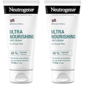 Neutrogena Norwegian Formula Nourishing Foot Cream Dry/Damaged Feet, 100 ml (Pack of 2)