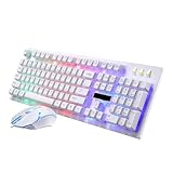Clavier filaire – ils s'accordent facilement avec la couleur et le style de votre ordinateur, clavier mécanique élégant et gaming