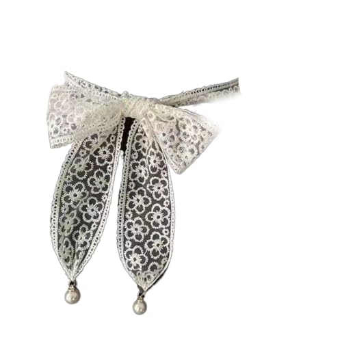 Pearl Pendant for Women Clothing Accessories Lace Waist Belts Dress Waist Chain Chain Belt Sweet Decorative(white)