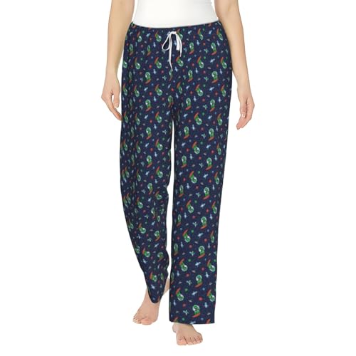 Pantalones de pijama para mujer c&oacute;modos en vacaciones de invierno en casa