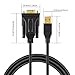 CableCreation 10 Feet USB to RS232 Adapter (PL2303 Chipset), Gold Plated USB 2.0 to DB9 Serial Converter Cable Support Cashier Register, Modem, Scanner, Digital Cameras, CNC etc, 3M /Black