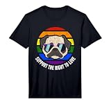 Pug Dog Gay Rainbow Flag Sunset LGBT Pride Performance T-Shirt