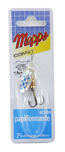 Price comparison product image Mepps Comet Decoree Spinning Lure Blue Dot Silver Size2