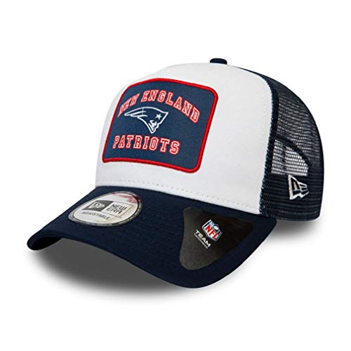 New Era New England Patriots NFL Cap verstellbar Trucker Kappe American Football Weiss - One-Size 1