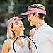 Custom Visor Hat Design Your Own 1-100 PCS for Men & Women Personalized Sun Caps with Your Text Logo Photo Customized Hat for Gifts Pink