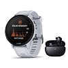 Garmin Forerunner 955 Solar – GPS Multisport-Smartwatch – Touchscreen – Navigation – mit Musikfunktion – weissgrau – 010-02638-21 – inkl. Bluetooth Headset