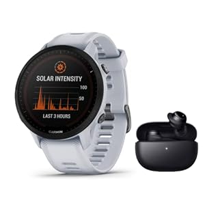 Garmin Forerunner 955 Solar – GPS Multisport-Smartwatch – Touchscreen – Navigation – mit Musikfunktion – weissgrau – 010-02638-21 – inkl. Bluetooth Headset