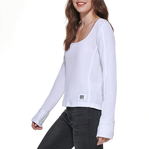 DKNY Women's Casual Essential Soft Everyday Jeans Knit Top3