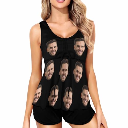 Custom Face Bathing Suits for Women Personalized Swimsuits with Husbands Faces Custom Face Bikini Set with Photo