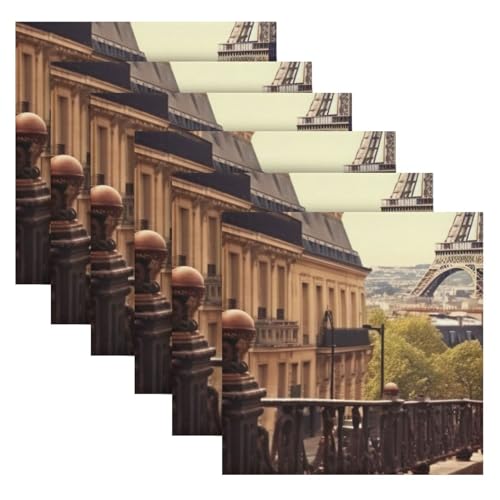 Servilletas de Tela Paris Tower Set x6 miniatura 6