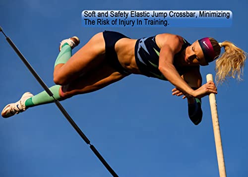 High Jump Bungee Elastic Crossbar, Pacific High Jump Training Crossbar Equipment For Men Women, Foam Field Track Cord Starting Accessories #TOP4