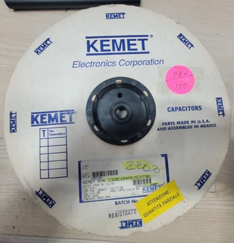 (10 PCS) C320C224M5U5CA KEMET Compatible with CAP CER 0.22UF 50V Z5U RADIAL