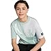 Calvin Klein Boys' Short Sleeve Fashion Print Crew Neck T-Shirt, Comfortable, Relaxed Fit, Block Party Lt Sage Heather, 10-12