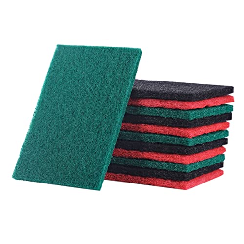12 Pcs Scouring Pad, Dish Scrub Pad, Brillo Pad, Dish Scrubber ,Multifunctional Scouring Pad,Scrubber, #TOP1