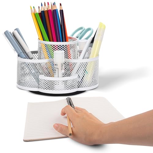 Office World Rotierender Stifthalter - Schreibtisch Organizer - Stiftebox,...