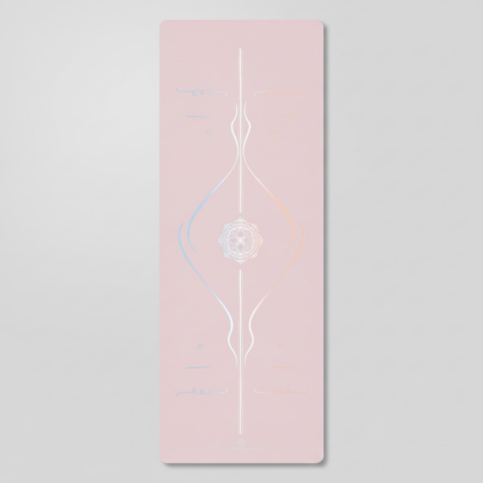 Yogamatte gedämpft Yogamatte mit Kautschuk-Unterseite gepolstert Pilatesmatte für Yogis, Yogastätte, Zuhause