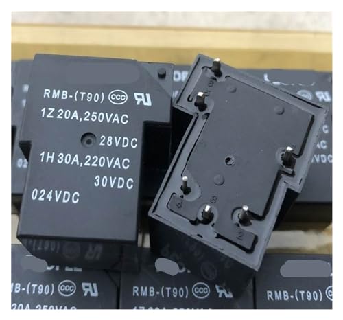 Relais 24VDC T90-1C-6P-24V-30A à 6 broches isolation électrique maximale