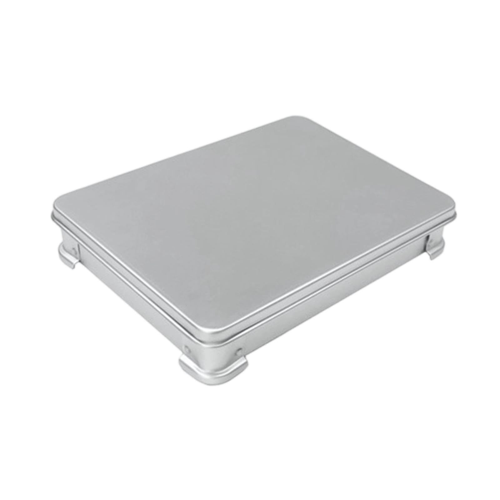 Frigo Scatola Dumpling Contenitore Conservazione Alluminio Compatto con Coperchio Congelatore Multifunzionale Resistente Adatto per Stoccaggio