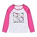 Hello Kitty Sanrio Girls 3 Pack Long Sleeve Shirt for Infant, Toddler, Little and Big Girls Multi-Color