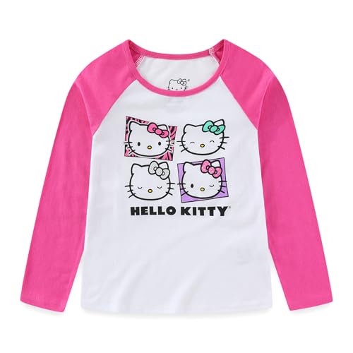 Hello Kitty Sanrio Girls 3 Pack Long Sleeve Shirt for Infant, Toddler, Little and Big Girls4
