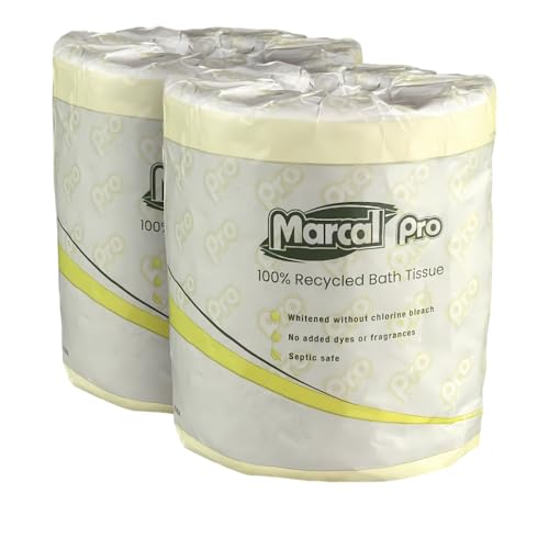 Marcal Toilet Paper 2-Ply, Soft and Absorbent, 96 Rolls, 300 Sheet Bath Tissue, Septic Safe, 100% Recycled, Green Seal® Certified, Chemical Free, White (3302) image 4