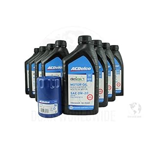 AC Delco OW-20 and PF63 Oil Change Kit fits 2014-2022 Silverado/Sierra 1500 5.3L L82/L84 V8 and 6.2L V8 L87Comes With 8 Quarts of oil and 1 Oil Filter