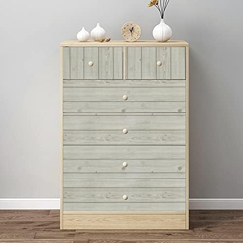 Fantasnight Wood Sticky Back Plastic Self Adhesive Vinyl Peel and Stick Wallpaper 45 X 300 cm Waterproof Vinyl Film Decorative Furniture Stickers for Wardrobe Wall Countertop DIY