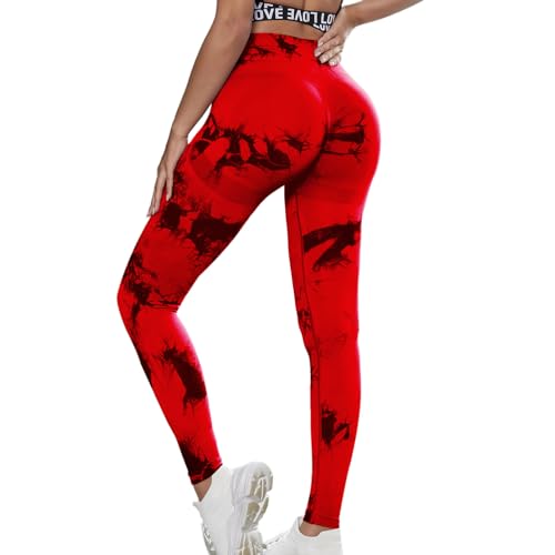 Neteson Scrunch Butt Leggings Damen High Waist Sport Leggings Booty Scrunch Lang Seamless Yoga Gym Hosen Push Up
