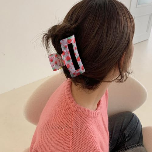 Pinza para cabello de fresa pequeña y ligera miniatura 5