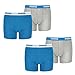 Produktbild PUMA, Boys Basic Boxer, 4er Pack, blue/grey, 152