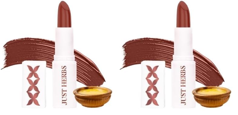 Image of Just Herbs Ayurvedic Lipsticks Half size