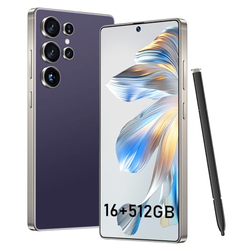 Image of BXV I25 Ultra 16+512GB Smartphone - 7000mAh Battery, 6.99-inch Display, Built-in Pen, Android 14, Snapdragon 8 Gen3, 68MP+108MP Camera Outperform Competitors in Speed & Power (Purple)
