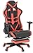Homall Gaming Chair Ergonomic High-Back Racing Chair Pu Leather Bucket Seat,Computer Swivel Office Chair Headrest and Lumbar Support Executive Desk Chair with Footrest (Red/black)