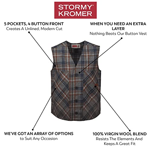 Stormy Kromer 5251 Button Vest - Olive, Medium thumb #4