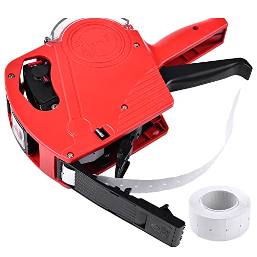 image for Swift Price Gun Kit with 5000 Labels and Spare Ink M8-22 Red, 22x12 mm