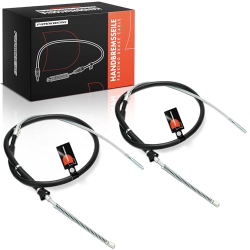 Frankberg 2x Feststellbremse Seilzug Trommelbremse Hinten Links Rechts Kompatibel mit Arosa 6H1 1997-2004 L.u.p.o 6E1 6X1 1998-2005 Replace# 6X0609721F