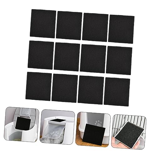 VANZACK Caixa 12Pcs filtro caixa areia para gatos algodão filtros odor animais estimação filtros cai