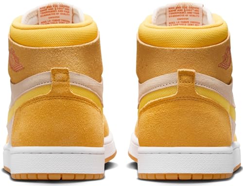 Air Jordan 1 Zoom CMFT 2 Women's Shoes (FJ5743-700, Yellow Ochre/Pale Vanilla/Safety Orange) Size 94