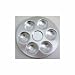 Art Alternatives Aluminum Palette 6-Well Round 5.25 Inches