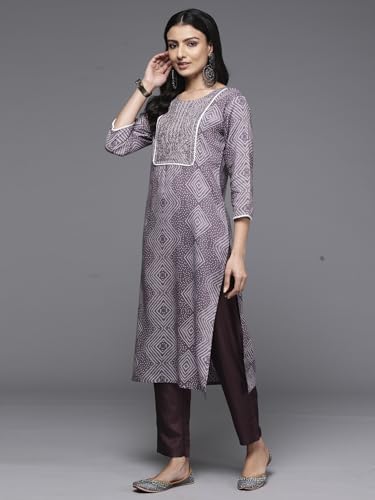 Image of INDO ERA Women's Viscose Blend Straight Fit Straight Kurta