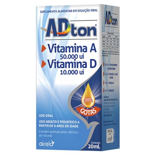 ADton Vitamina A+Vitamina D Solução Oral Gotas Laranja 20ml Airela