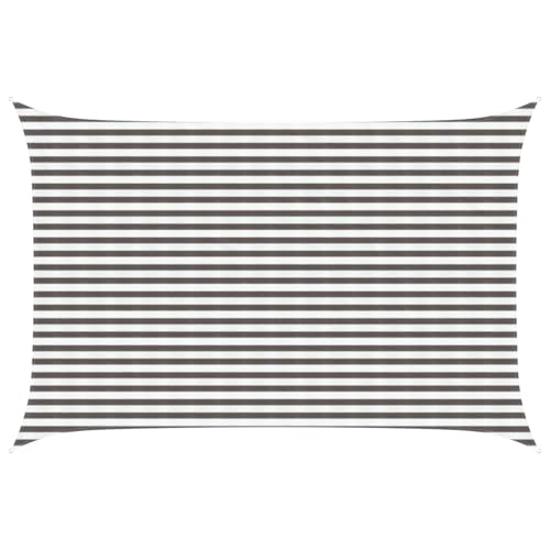 Voile d'ombrage pour terrasse et balcon gris clair 3x4m