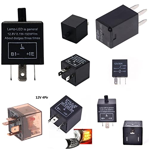 Relé de intermitencia LED de 12V ajustable CF14 de 3 pines para luces de coche 4