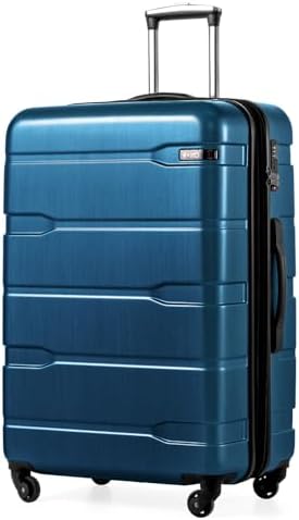 Coolife Expandable Large Checked Luggage Hardside PC+ABS Suitcase...