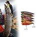 MEIBAOGE 5 Pcs Floating Lures Popper Baits Topwater Fishing Lures Hardbait Fishing Artificial Hard Baits Popper Wobbler