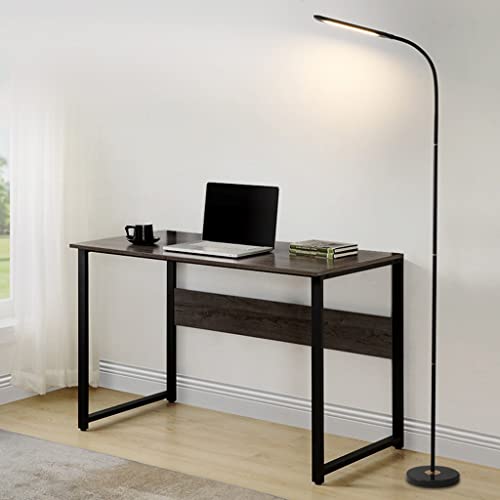 Lampe de sol à broder à LED noire avec éclairage à 3 couleurs changeantes et charge USB