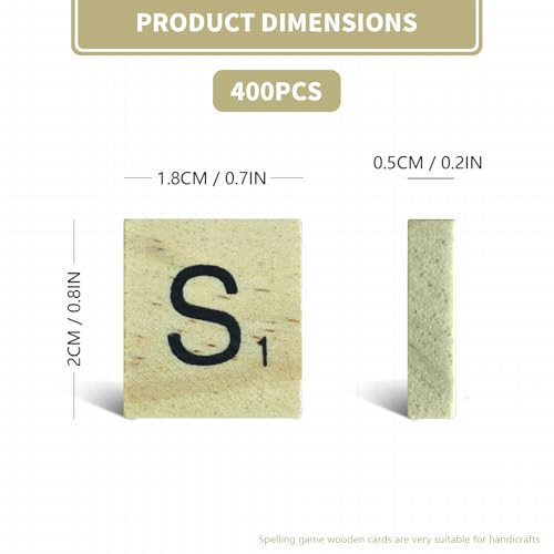 400 piezas fichas de madera para manualidades miniatura 2