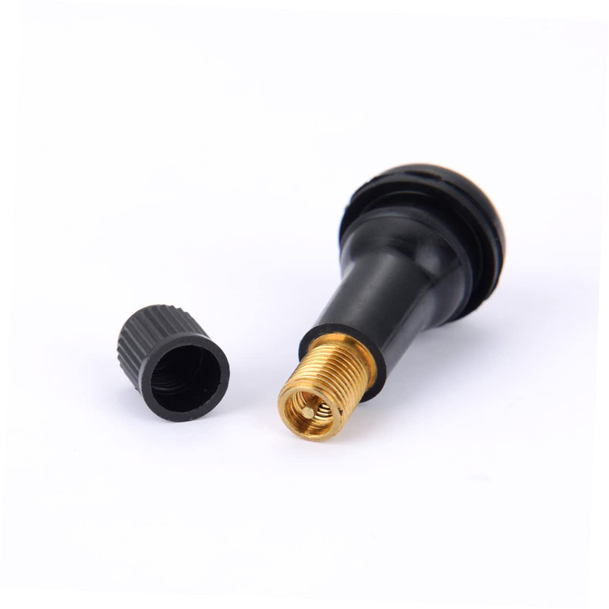 Cabilock Steli Valvola Pneumatico Tr-413 100 Pezzi Gomma Nera Snap-in | Auto e Moto, Ricambio per Riparazione Forature, Aiuta a Mantenere la Pressione Interna