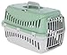 Kerbl Pet Transportbox Expedion, Transportmöglichkeit für Katzen/Hunde/Kleintiere, Kunststoff, Mint|Hellgrau, 45x30x30 cm
