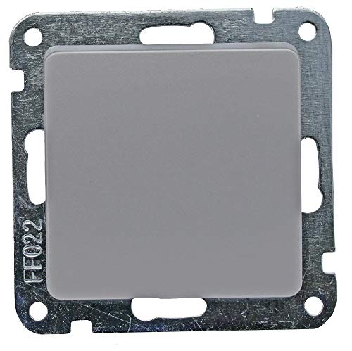 DELPHI Wechselschalter 230V Schalter mit 1 Wippe Ohne Rahmen Komfort Klemmanschluss Silber